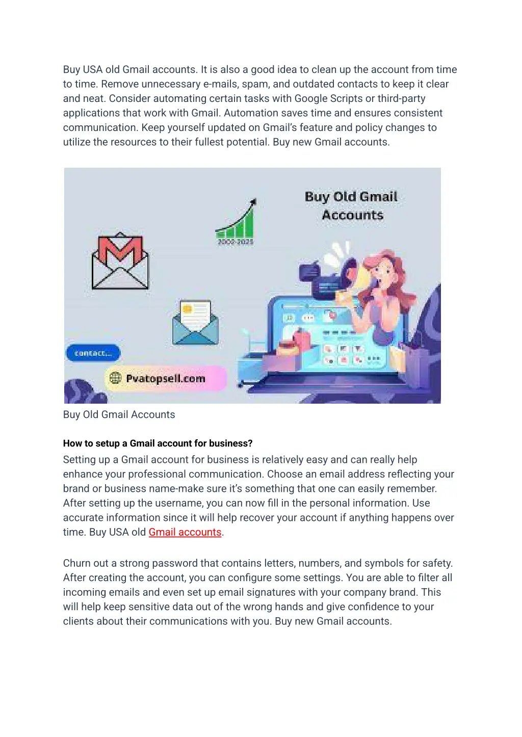 buy usa old gmail accounts it is also a good idea
