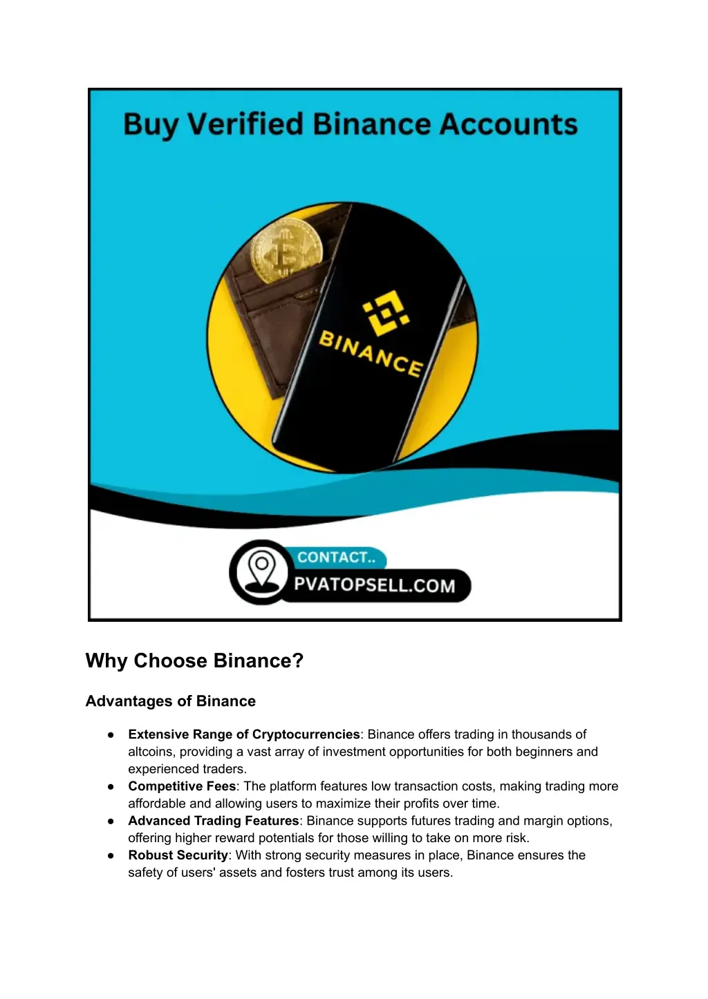 why choose binance