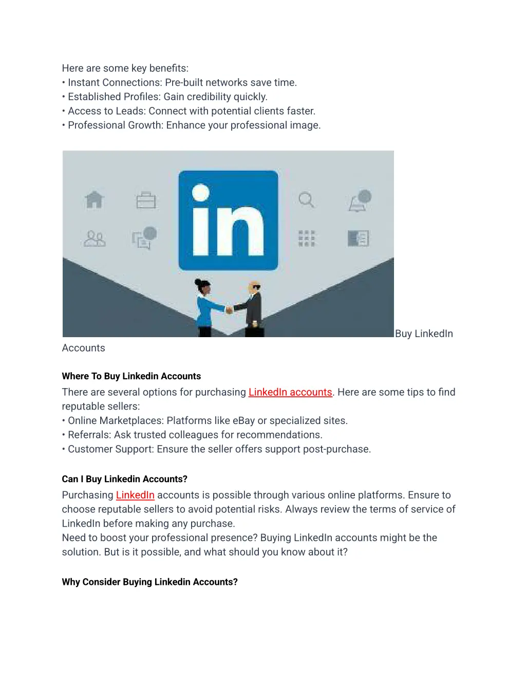 here are some key benefits instant connections