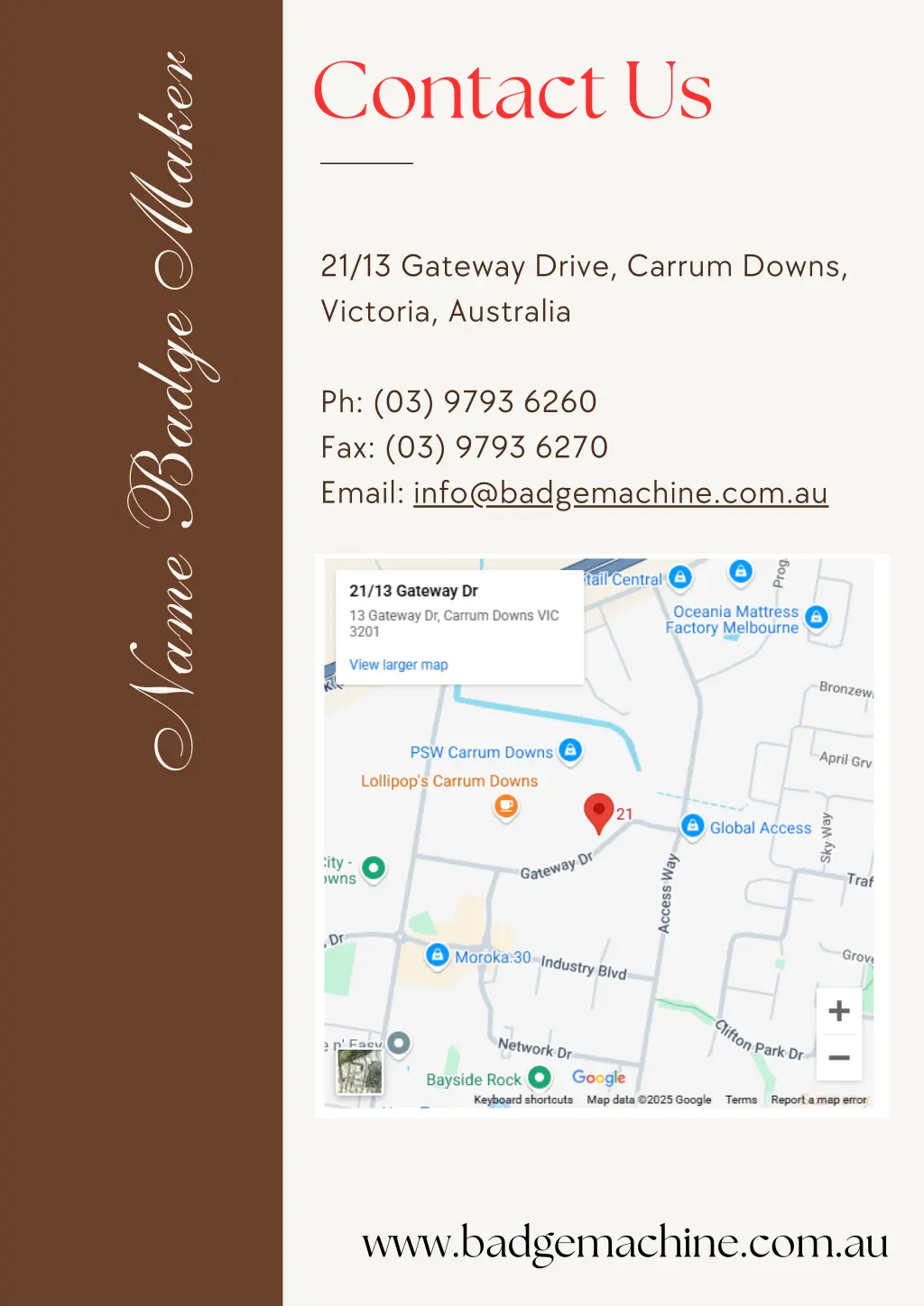 contact us
