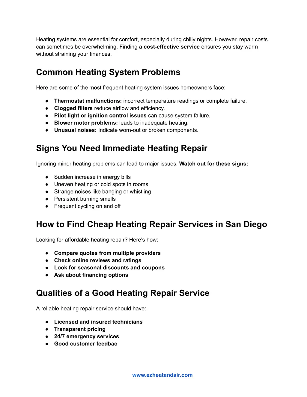 heating systems are essential for comfort