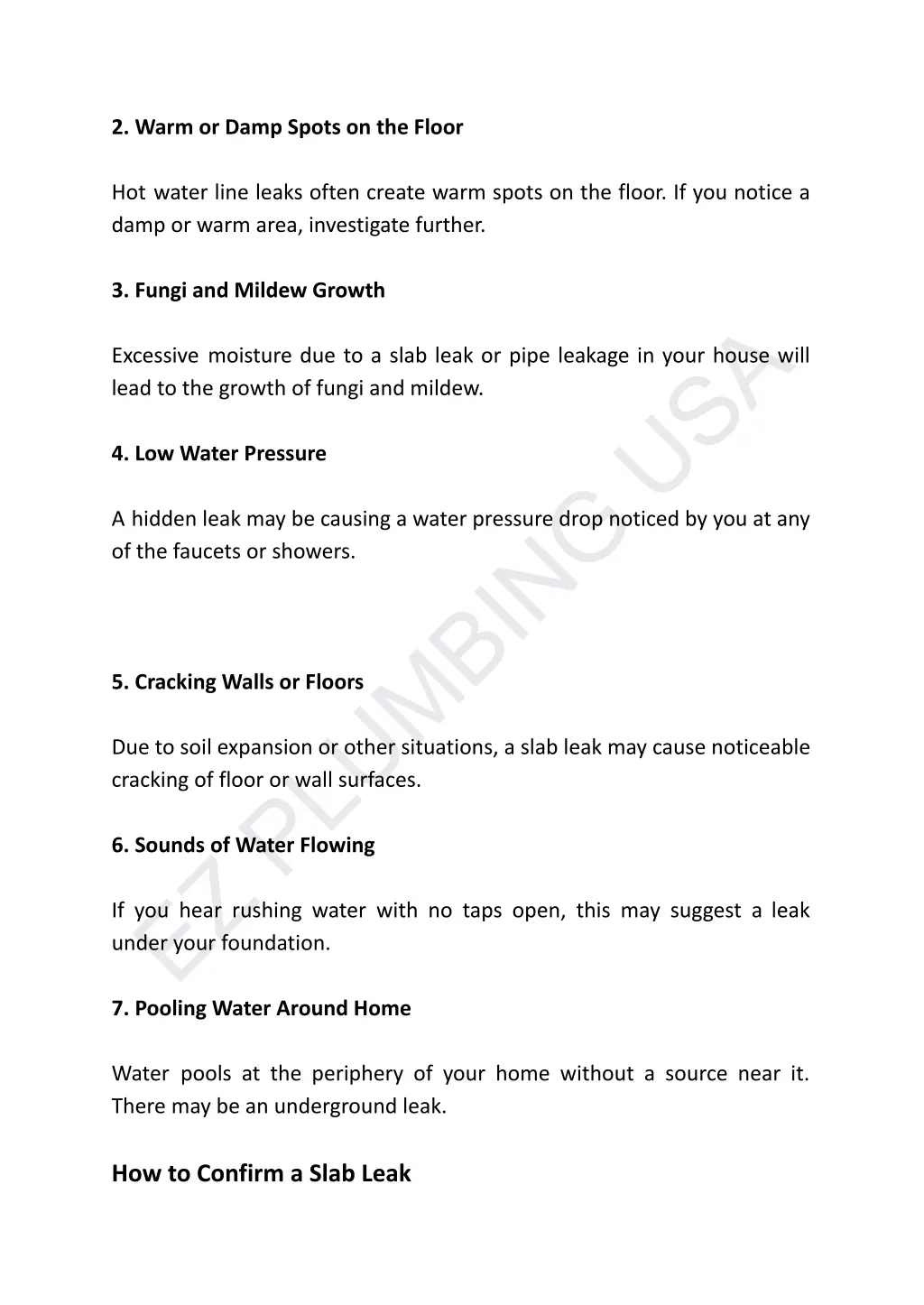 2 warm or damp spots on the floor hot water line