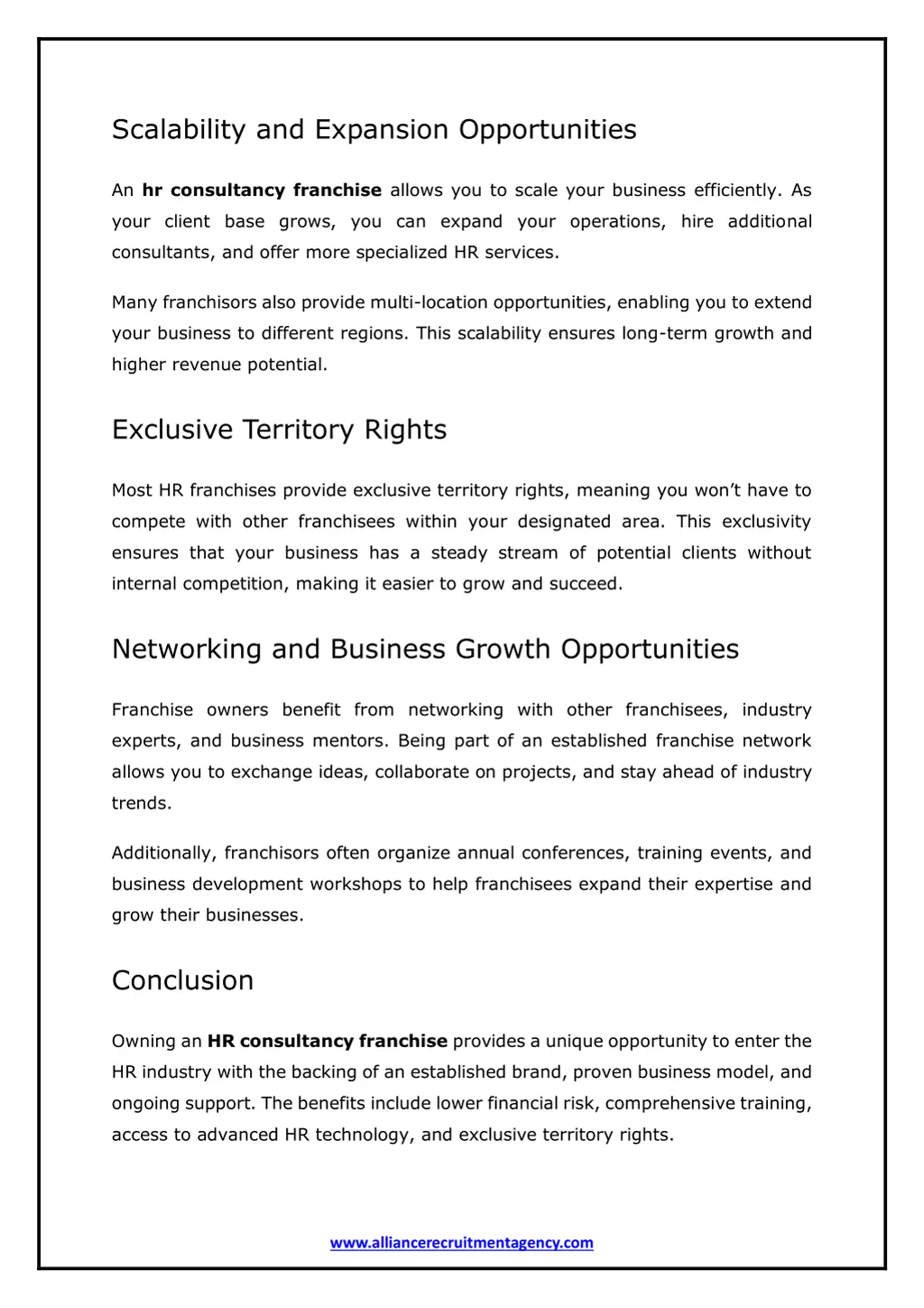 scalability and expansion opportunities