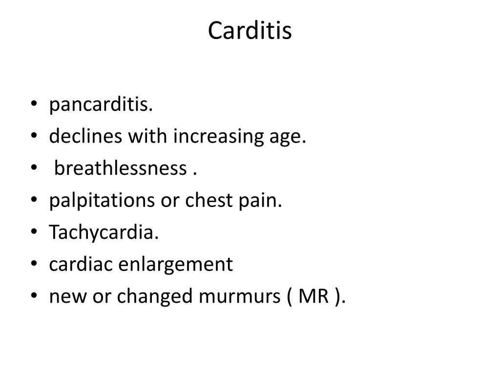carditis