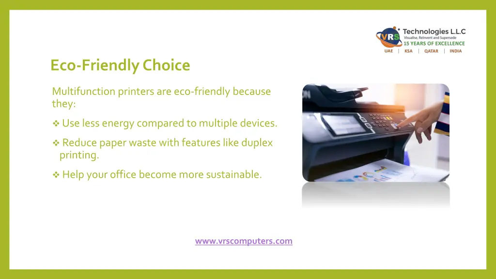 eco friendly choice