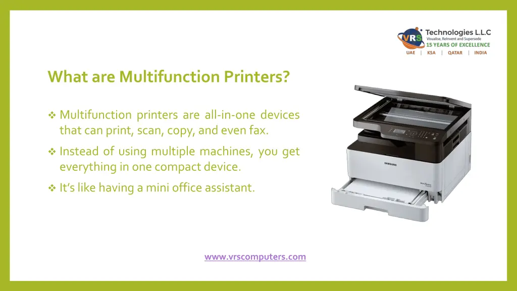 what are multifunction printers