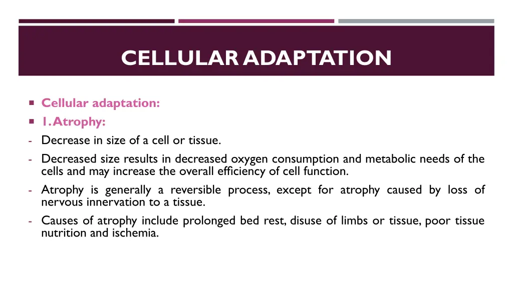 cellular adaptation 1