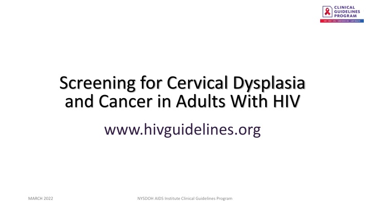 screening for cervical dysplasia and cancer