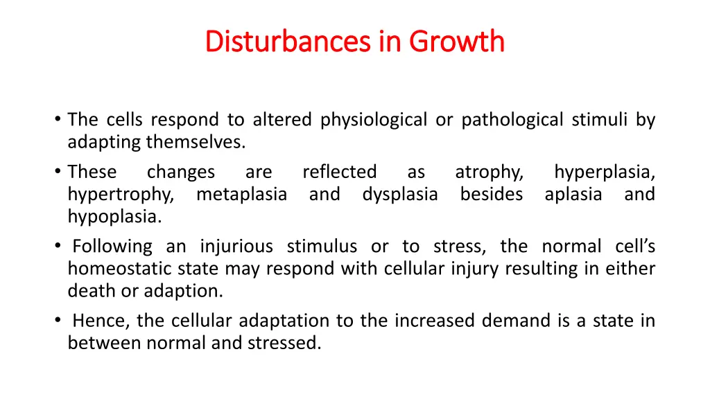 disturbances in growth disturbances in growth 3