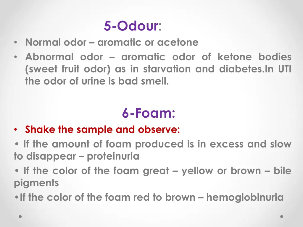 5 odour