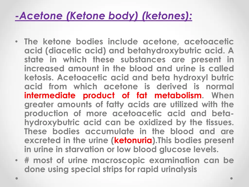 acetone ketone body ketones
