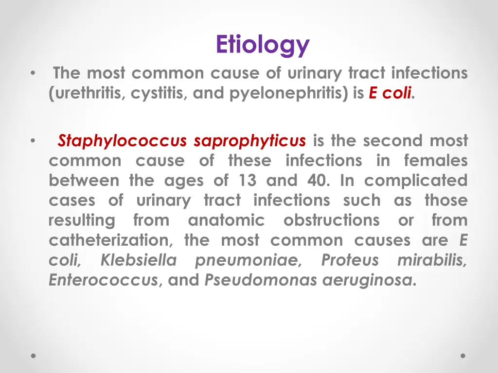 etiology