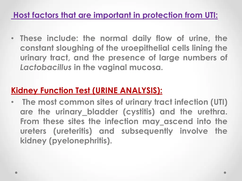 host factors that are important in protection