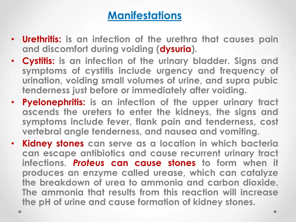 manifestations