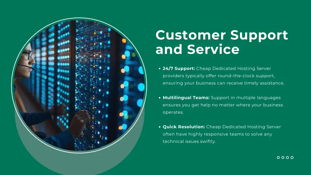 customer support and service