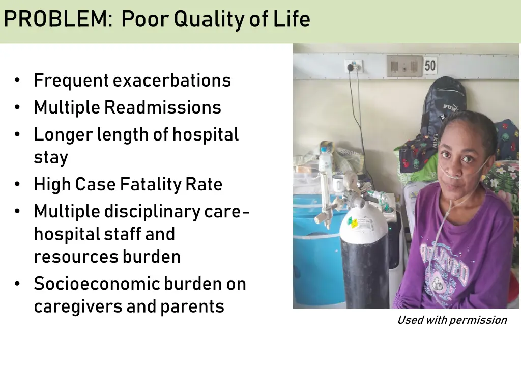 problem poor quality of life