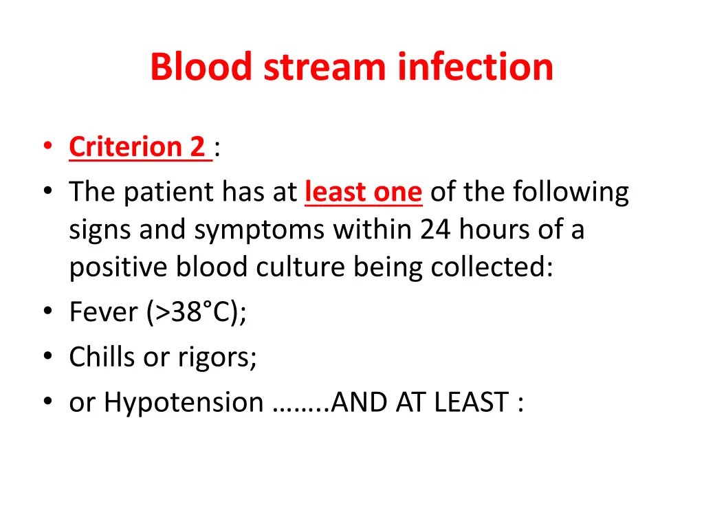 blood stream infection 1