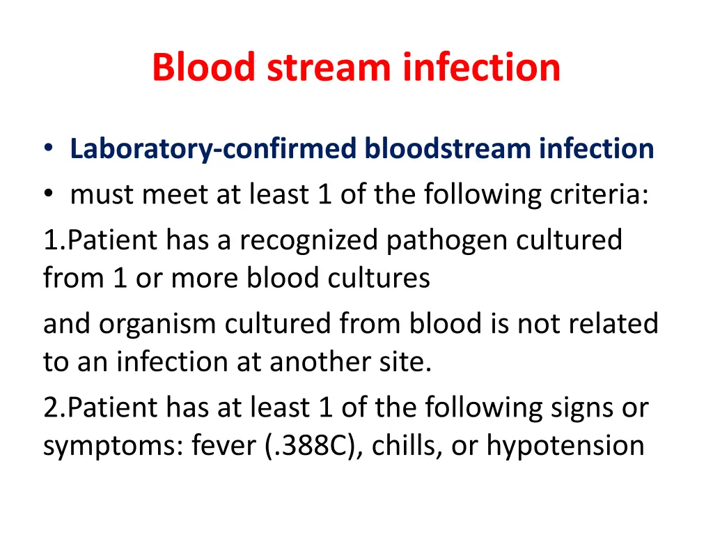 blood stream infection 7