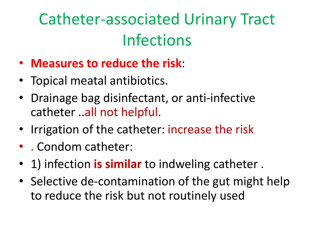 catheter associated urinary tract infections 3