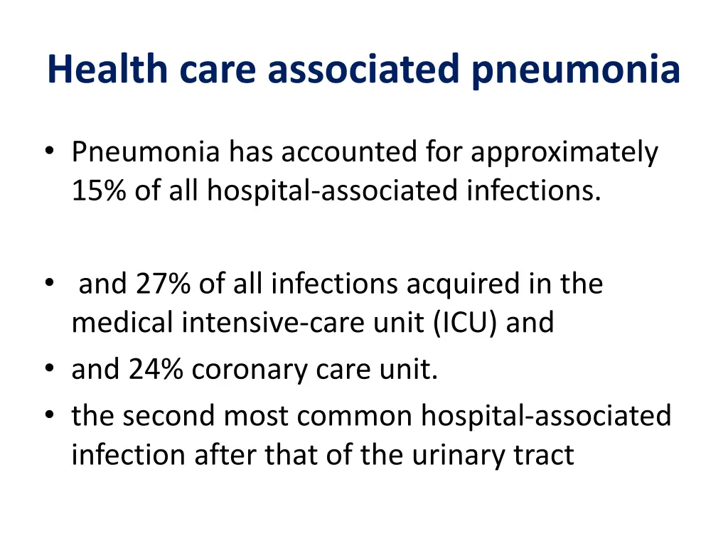 health care associated pneumonia 1