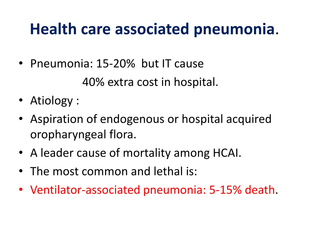 health care associated pneumonia 2
