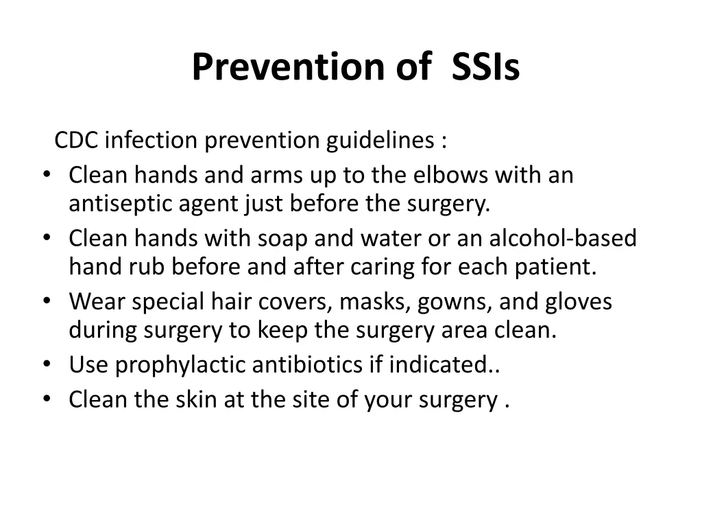 prevention of ssis