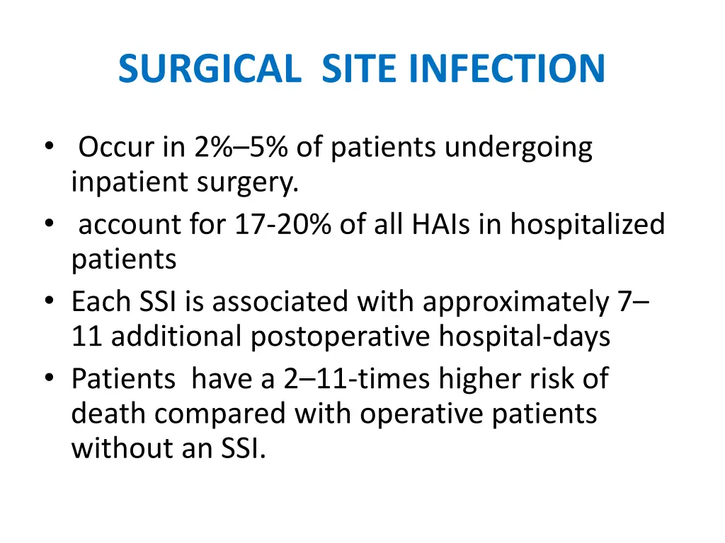 surgical site infection