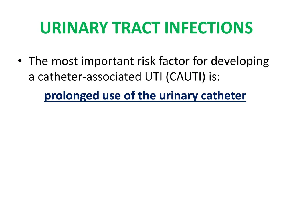 urinary tract infections 1