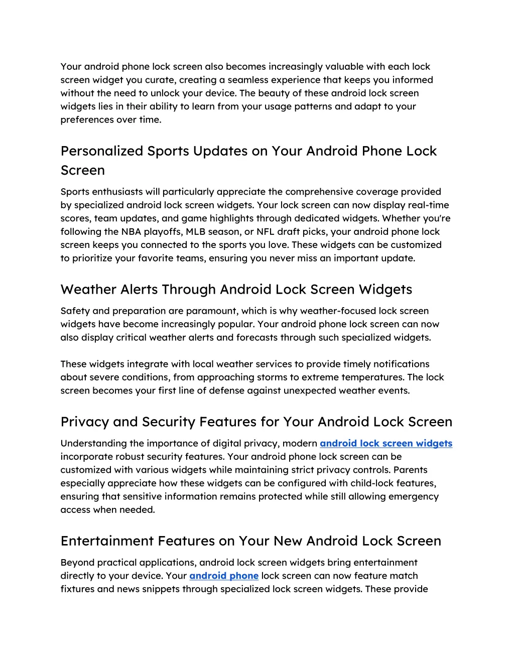 your android phone lock screen also becomes