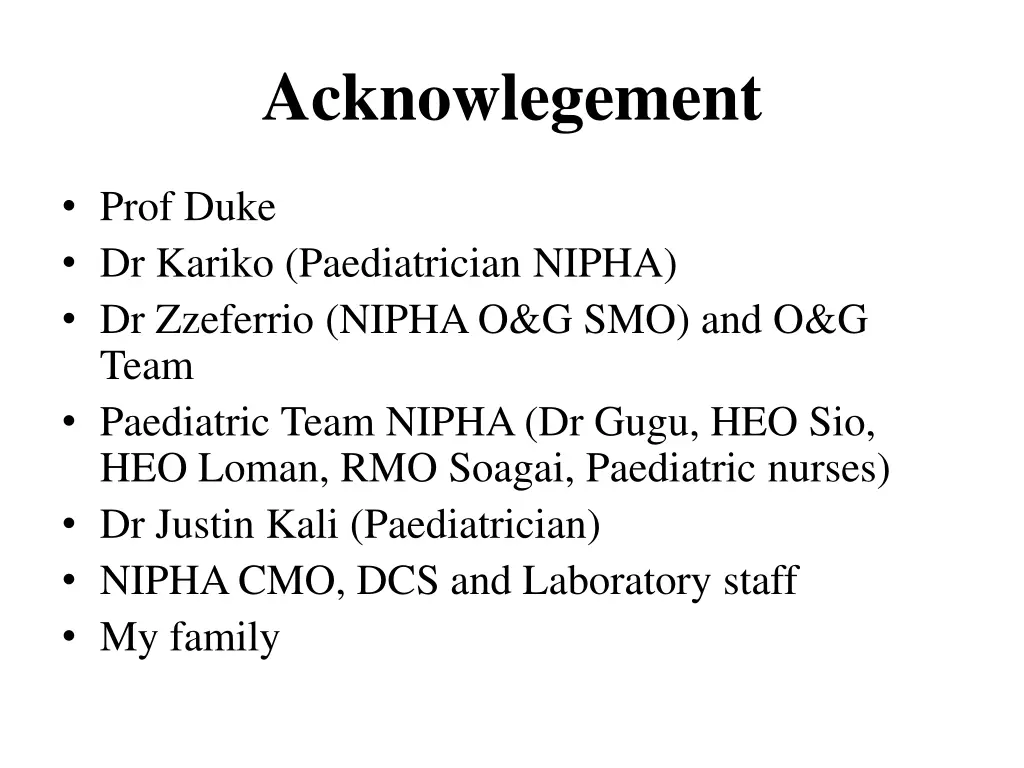 acknowlegement