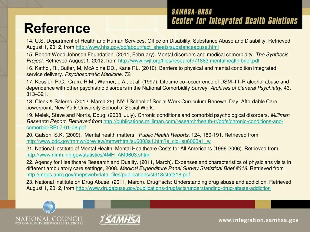 reference 14 u s department of health and human