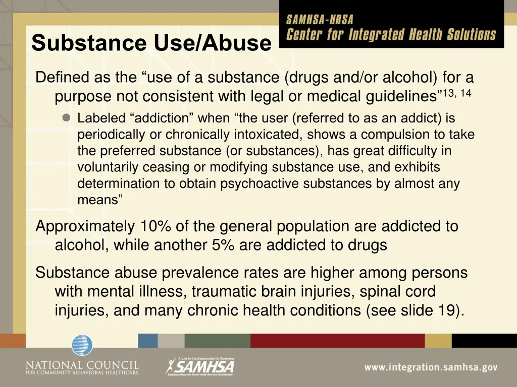 substance use abuse
