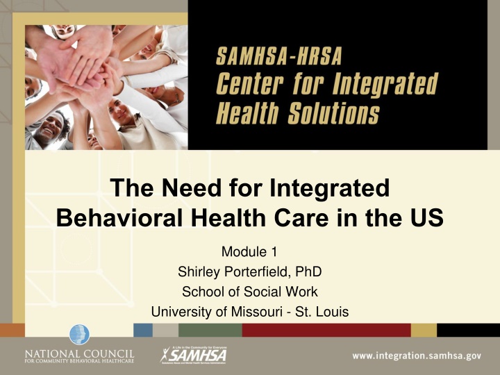 the need for integrated behavioral health care
