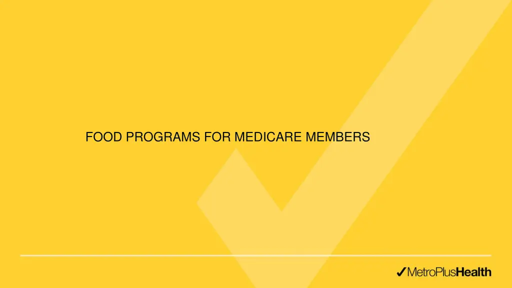 food programs for medicare members