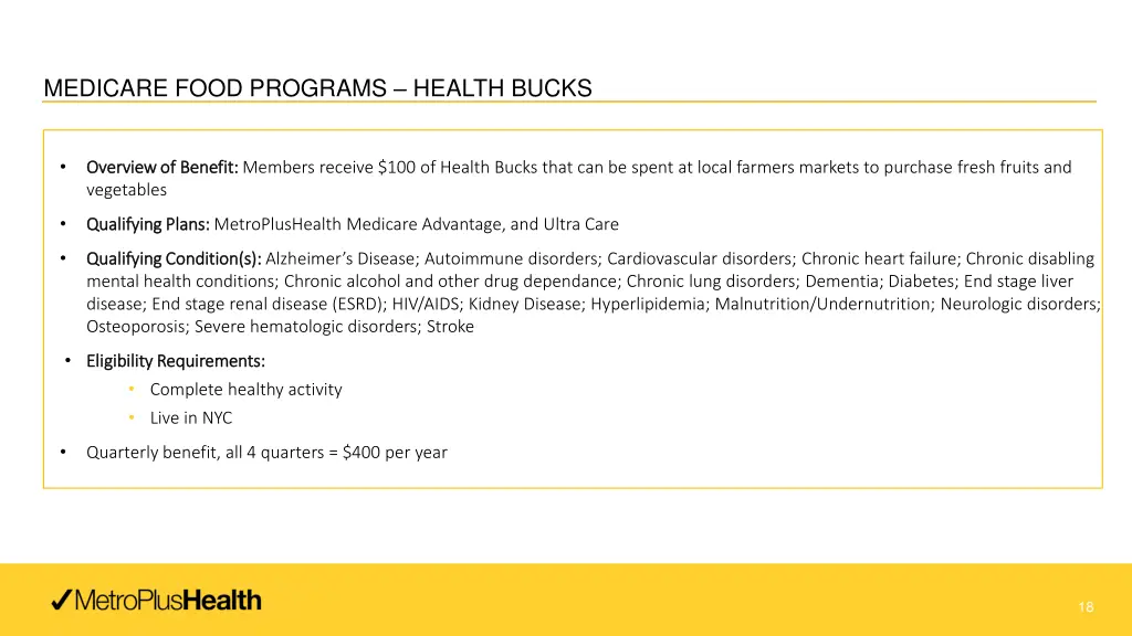 medicare food programs health bucks