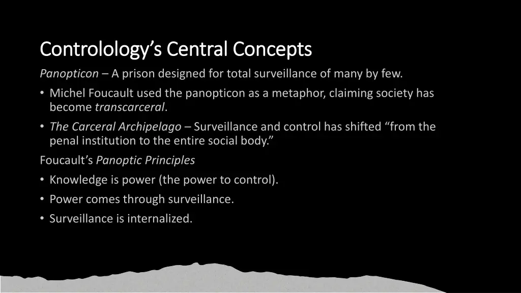 controlology s central concepts controlology