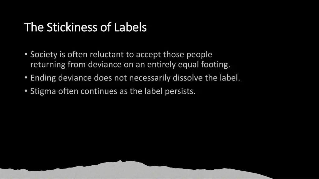 the stickiness of labels the stickiness of labels