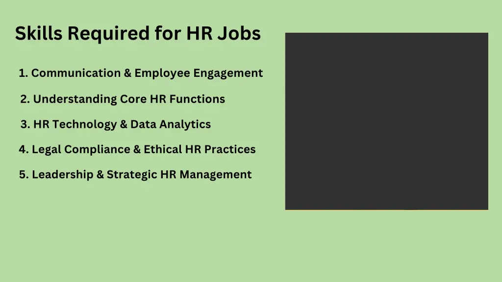 skills required for hr jobs