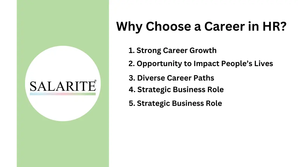 why choose a career in hr
