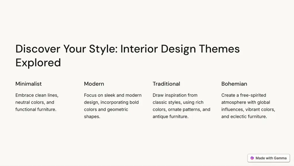 discover your style interior design themes