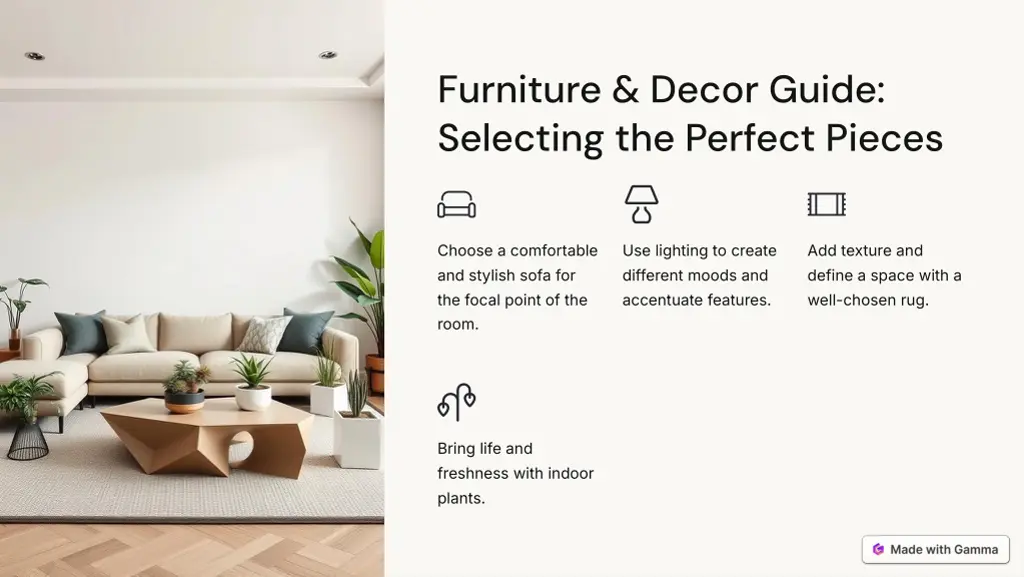 furniture decor guide selecting the perfect pieces