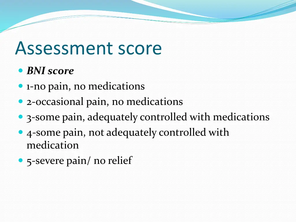 assessment score