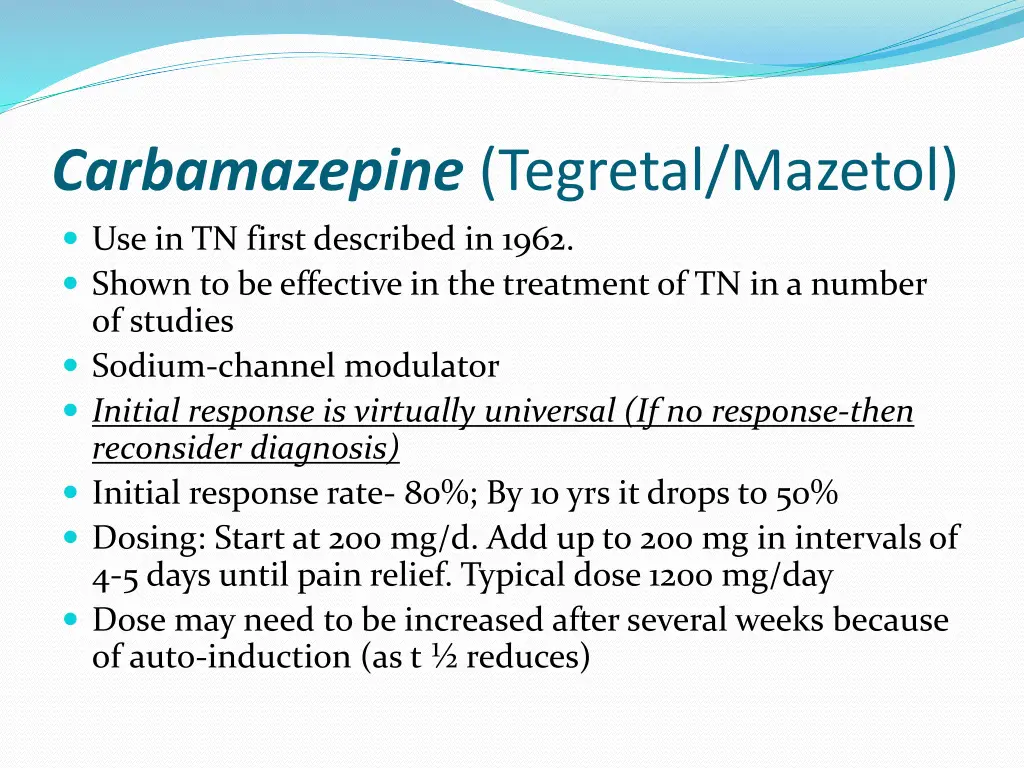 carbamazepine tegretal mazetol use in tn first