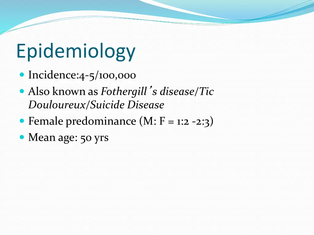 epidemiology