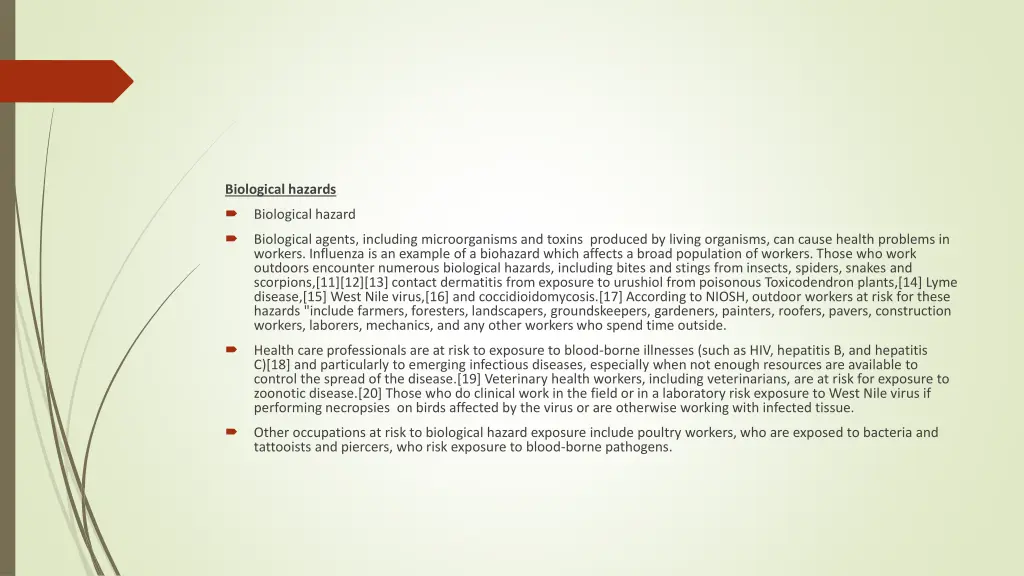 biological hazards biological hazard biological