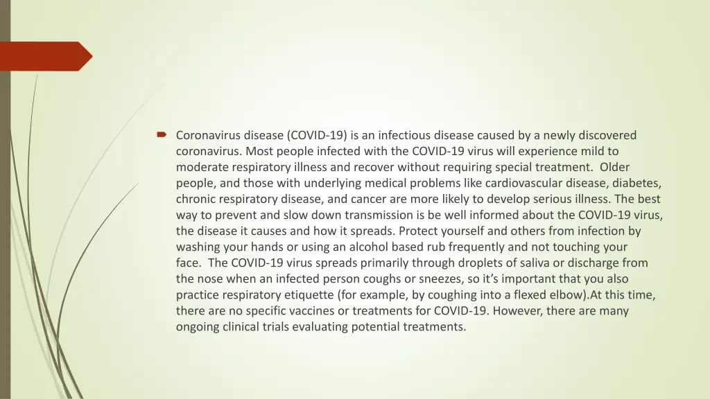 coronavirus disease covid 19 is an infectious