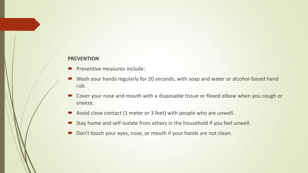 prevention