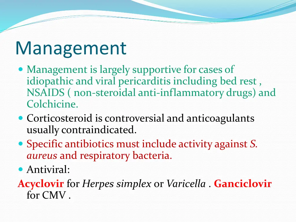 management management is largely supportive