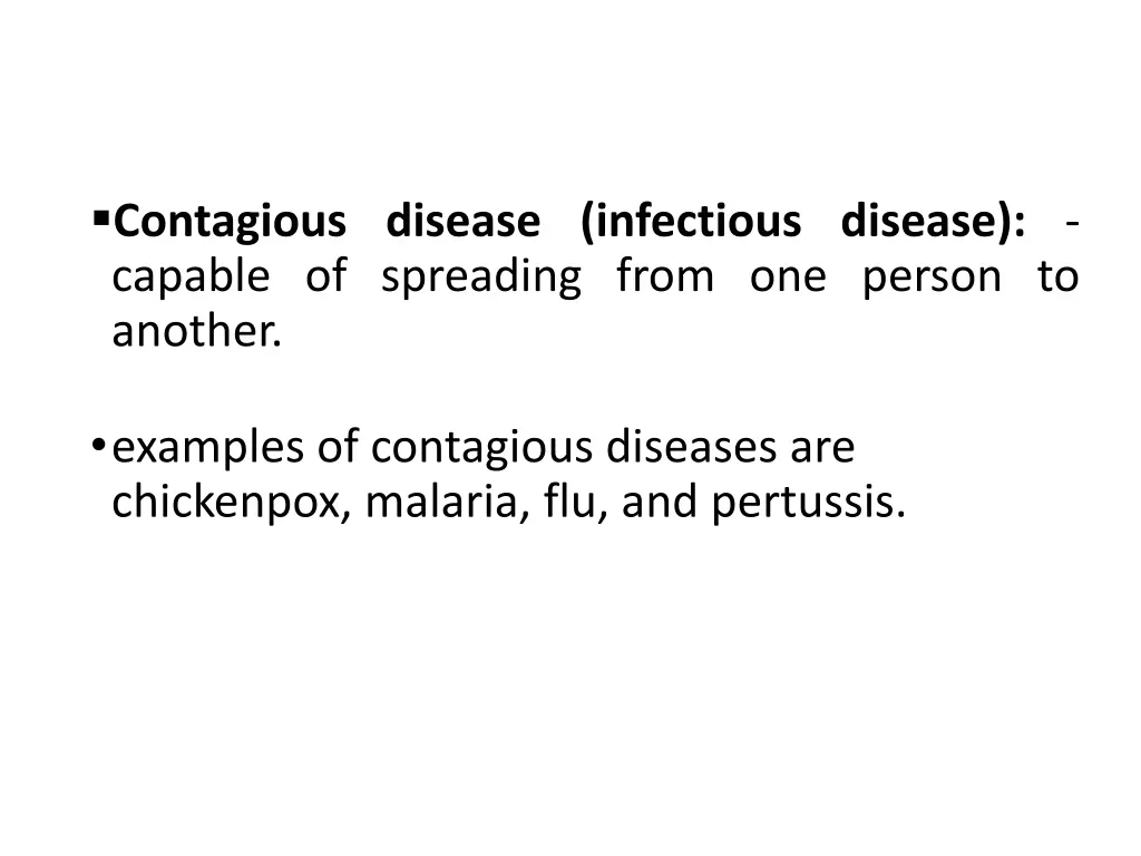 contagious disease infectious disease capable