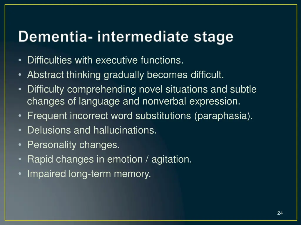 difficulties with executive functions abstract